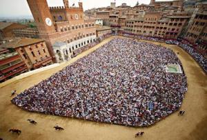 Siena, a city in Tuscany, Italy  is famous for its cuisine, art, museums, medieval cityscape and the Palio, a horse race held twice a year. In the neighbourhood are numerous patrician villas. The nearest international airports to Siena are Peretola Airport in Florence and Galileo Galilei International Airport in Pisa.